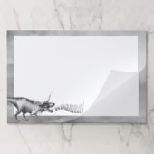 渦雲母 | Silver Unicorn角のある恐竜 ペーパーパッド (折り畳み)