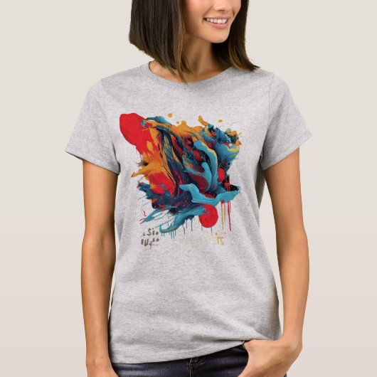 渦鮮やか Tシャツ (正面)