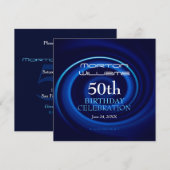 渦50番目の誕生祝い招待状 招待状 (正面/裏面)