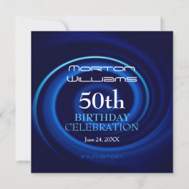 渦50番目の誕生祝い招待状 招待状