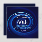 渦60誕生祝い招待状 招待状 (正面/裏面)