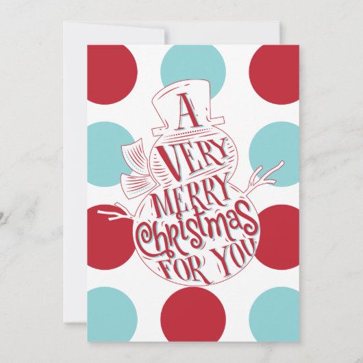 温かいお願い、雪だるまフォトカード 招待状 (裏面)