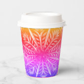 温かいまたは冷たい飲料 紙コップ (正面)