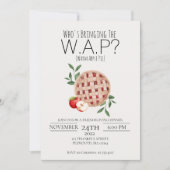 温かいアップルパイおもしろいフレンドシップ招待状 招待状 (正面)