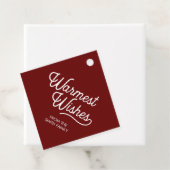 温かいウィッシュクリスマスホリデーギフト フェイバータグ (インサイチュ)