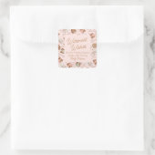 温かいウィッシュズクッキーベーキンググッズカスタムホリデーズ スクエアシール (バッグ)