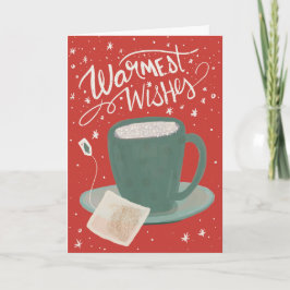 温かいウィッシュティーリフィックホリデーグリーティングカード カード