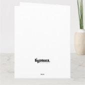 温かいウィッシュティーリフィックホリデーグリーティングカード カード (裏面)