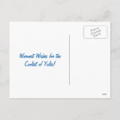 温かいウィッシュパームツリーズフラミンゴビーチクリスマス シーズンポストカード (裏面)