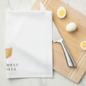 温かいウィッシュビーチモダンクリスマス キッチンタオル (四つ折り)