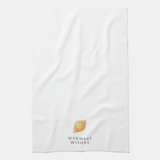 温かいウィッシュビーチモダンクリスマス キッチンタオル (縦)