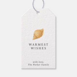 温かいウィッシュビーチモダンクリスマス ギフトタグ