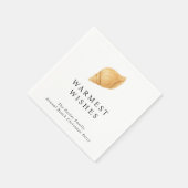 温かいウィッシュビーチモダンクリスマス スタンダードカクテルナプキン (角)