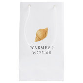 温かいウィッシュビーチモダンクリスマス スモールペーパーバッグ (正面)