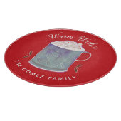 温かいウィッシュペパーミントホットココア カッティングボード (角)