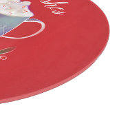 温かいウィッシュペパーミントホットココア カッティングボード (角)