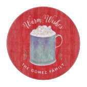 温かいウィッシュペパーミントホットココア カッティングボード (正面)