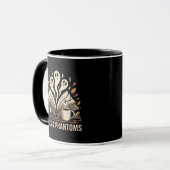 温かいオリーブのページとファンタム不気味のリーダーブック マグカップ (正面左)