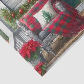 温かいクリスマスのポーチツリー 薄葉紙 (詳細)