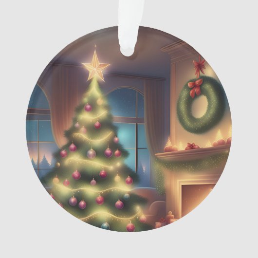 温かいクリスマスツリー オーナメント (正面)