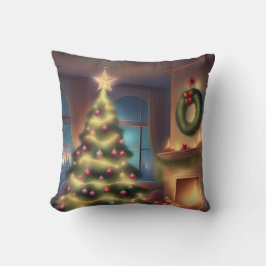 温かいクリスマスツリー クッション