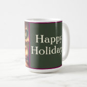 温かいクリスマスツリー コーヒーマグカップ (正面右)