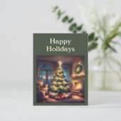 温かいクリスマスツリー シーズンポストカード (スタンド正面)