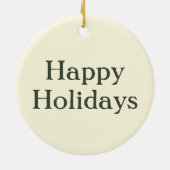 温かいクリスマスツリー セラミックオーナメント (裏面)