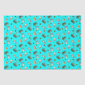 温かいクリスマスパームツリーズ雪だるまアクア 薄葉紙 (正面)