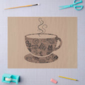 温かいコーヒーハウスエッセンス 薄葉紙 (クラフト)