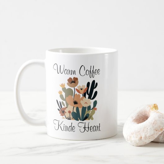 温かいコーヒー、優しい心 コーヒーマグカップ (ドーナツ)