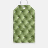 温かいセージ緑のベフェイクルベット ギフトタグ (裏面)