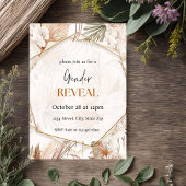 温かいトーンパンパスボホジェンダーリビール招待状 招待状