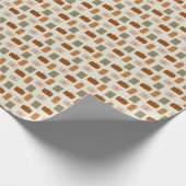 温かいニュートラルクリスマスプレゼント ラッピングペーパー (角)