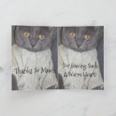 温かいハートありがとう サンキューカード (内部)