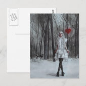 温かいハート ポストカード (正面/裏面)