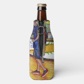 温かいビールと冷たい人と私は暑い ボトルクーラー (ボトル裏面)