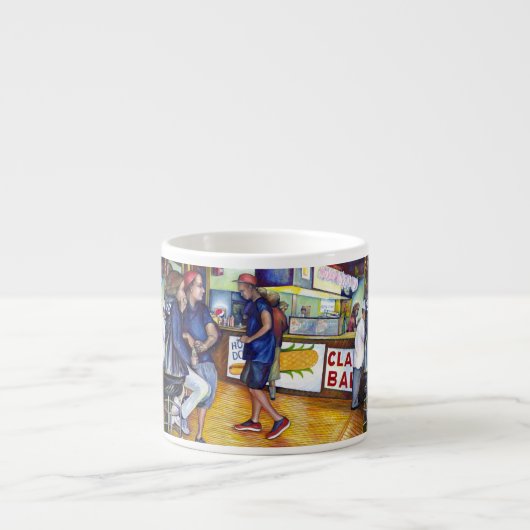 温かいビール、冷たい男と私は暑い エスプレッソカップ (正面)