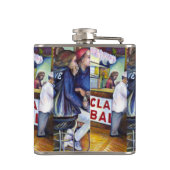 温かいビール、冷たい男と私は暑い フラスク (裏面)