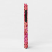 温かいピンクとパープルの様々な開花花 Case-Mate iPhoneケース (裏面/左)