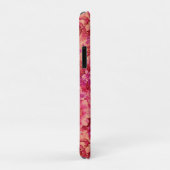 温かいピンクとパープルの様々な開花花 Case-Mate iPhoneケース (裏面/右)