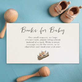 温かいベージュの森のキツネの絵本のリクエスト エンクロージャーカード