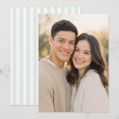 温かいベージュの親密な写真 招待状 (正面/裏面)