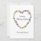 温かい休日の願いとあなたへの特別な気持ち シーズンカード (正面)