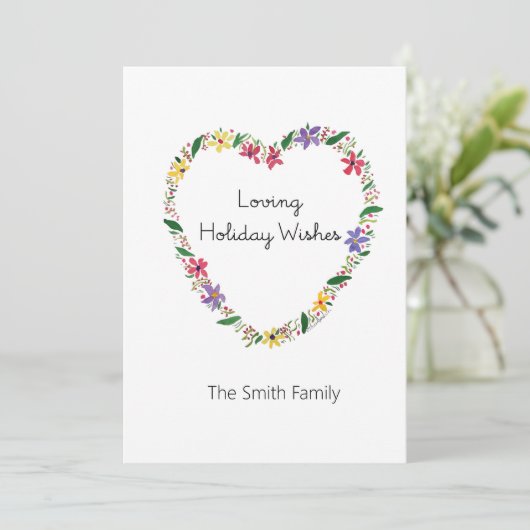 温かい休日の願いとあなたへの特別な気持ち シーズンカード (スタンド正面)