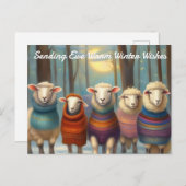 温かい冬の願いを届ける ポストカード (正面/裏面)