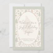 温かい冬の願い - 個別のホリデー フラット カード (正面)