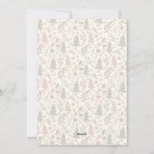 温かい冬の願い - 個別のホリデー フラット カード (裏面)