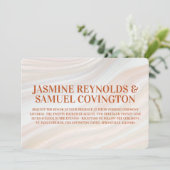 温かい大理石の結婚宝庫 招待状 (スタンド正面)