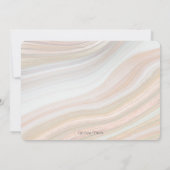 温かい大理石の結婚宝庫 招待状 (裏面)